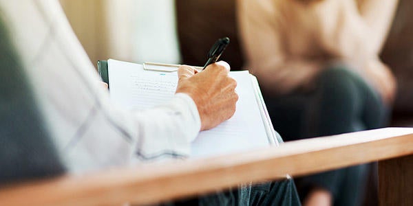 Student attends counseling session.